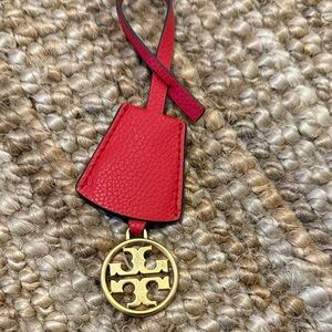 Tory Burch Red and Gold Bag Charm